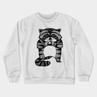 Raccoon Gamer Crewneck Sweatshirt